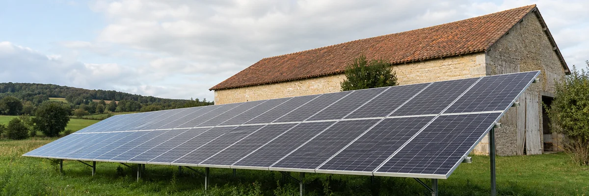 Installation panneaux solaires sur hangar agricole : prix et aides