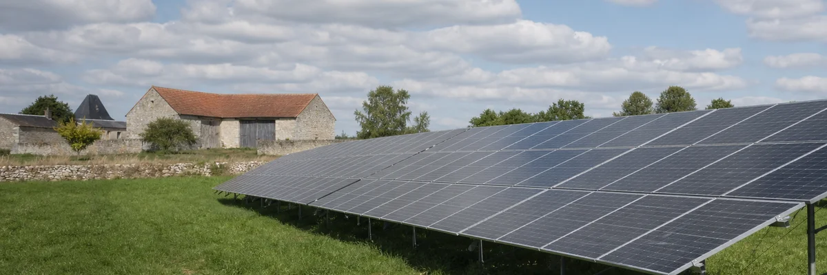Centrale solaire au sol terrain agricole : réglementation et rentabilité